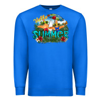 True Royal hello summer Premium Sweatshirt - SublimationCraftShop