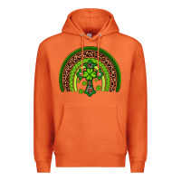 Carrot Western Shamrock Cross Rainbow Premium Hoodie - Artiststas