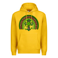 Lemon Western Shamrock Cross Rainbow Premium Hoodie - Artiststas