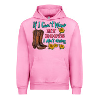 Fuchsia Pink if i can't wear my boots i ain't going Urban Hoodie - BarkalooDesign