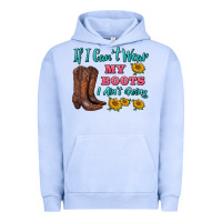 Pigment Grape Ice if i can't wear my boots i ain't going Urban Hoodie - BarkalooDesign