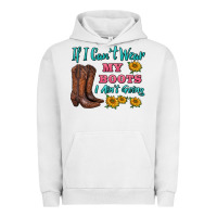 Pigment Lunar Rock if i can't wear my boots i ain't going Urban Hoodie - BarkalooDesign