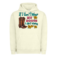 Pigment Pistachio if i can't wear my boots i ain't going Urban Hoodie - BarkalooDesign