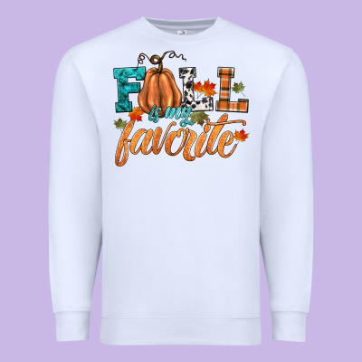 Fall Is My Favorite Premium Sweatshirt Designed By Hra Design Shop