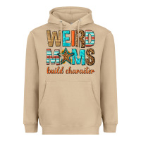 Mushroom weird moms build character Heavyweight Hoodie - texasbilliewilder