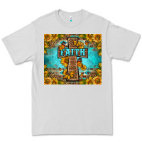Dove Grey Western Faith Cross Butterfly Premium Tee - LillyAllenDesigns