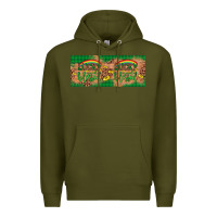 Army Green St. Patrick's Day Western  Lucky And Blessed Premium Hoodie - Artiststas