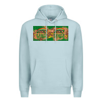 Blue Mist St. Patrick's Day Western  Lucky And Blessed Premium Hoodie - Artiststas