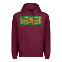 Burgundy St. Patrick's Day Western  Lucky And Blessed Premium Hoodie - Artiststas