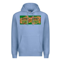 Colony Blue St. Patrick's Day Western  Lucky And Blessed Premium Hoodie - Artiststas