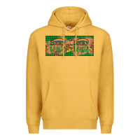Mustard St. Patrick's Day Western  Lucky And Blessed Premium Hoodie - Artiststas