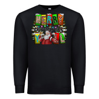 Black merry christmas yall Premium Sweatshirt - CowhideDigitalArt