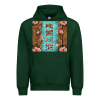 Forest Green Western Mama Pink Roses Urban Hoodie - LillyAllenDesigns