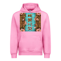 Fuchsia Pink Western Mama Pink Roses Urban Hoodie - LillyAllenDesigns