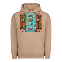 Pigment Burro Western Mama Pink Roses Urban Hoodie - LillyAllenDesigns