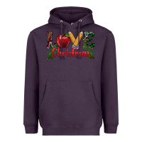 Plum love christmas teacher Heavyweight Hoodie - RanaPortraitStore