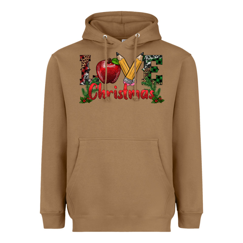 Love Christmas Teacher Heavyweight Hoodie by RanaPortraitStore | Teevron
