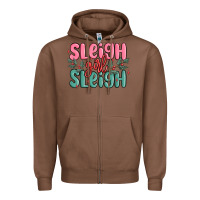 Chestnut sleigh girl sleigh christmas Zipper Hoodie - MaliasSmallBusiness