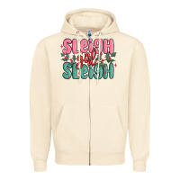 Sandshell sleigh girl sleigh christmas Zipper Hoodie - MaliasSmallBusiness