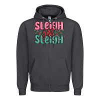 Smoke sleigh girl sleigh christmas Zipper Hoodie - MaliasSmallBusiness
