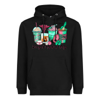 Black licensed practical nurse coffee cups Heavyweight Hoodie - Zillion Design Studio