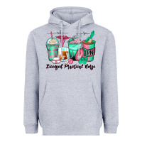 Heather Grey licensed practical nurse coffee cups Heavyweight Hoodie - Zillion Design Studio
