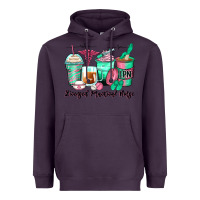 Plum licensed practical nurse coffee cups Heavyweight Hoodie - Zillion Design Studio