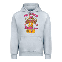 Heather Grey the queen is 32 long live the queen kopya Urban Hoodie - Jasminsmagicworld
