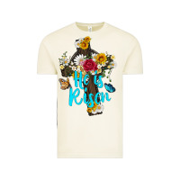 Vintage Arctic he is rısen with cross and butterfly Vintage Tee - Artiststas