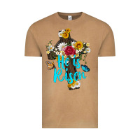Vintage Camel he is rısen with cross and butterfly Vintage Tee - Artiststas