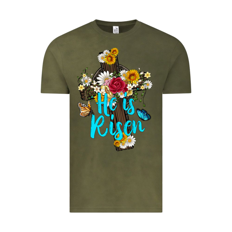 He Is Rısen With Cross And Butterfly Vintage Tee by Artiststas | Teevron