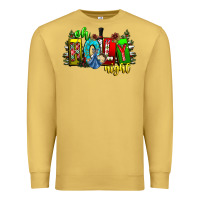 Antique Gold oh holy night Premium Sweatshirt - CowhideDigitalArt