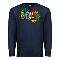 Navy oh holy night Premium Sweatshirt - CowhideDigitalArt