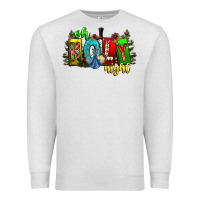 Oatmeal Heather oh holy night Premium Sweatshirt - CowhideDigitalArt