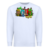 White oh holy night Premium Sweatshirt - CowhideDigitalArt