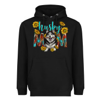 Black western alaskan husky mom Heavyweight Hoodie - texasbilliewilder