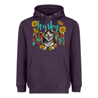 Plum western alaskan husky mom Heavyweight Hoodie - texasbilliewilder