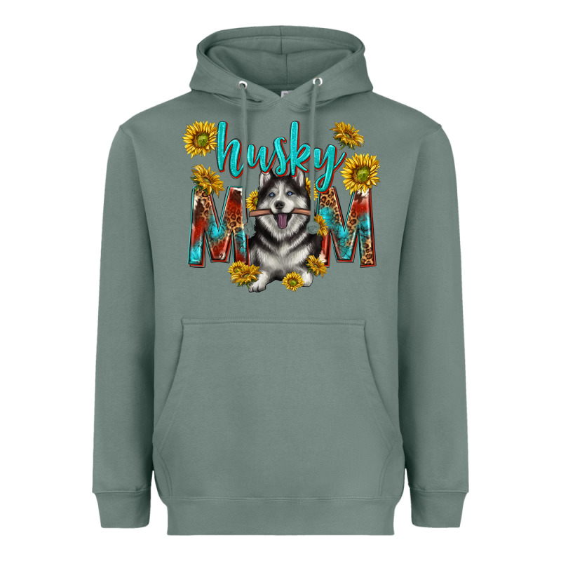 Western Alaskan Husky Mom Heavyweight Hoodie by texasbilliewilder | Teevron