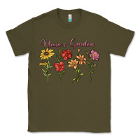 Army Green nana's garden Classic Tee - MaliasSmallBusiness