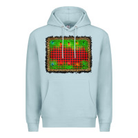 Blue Mist christmas lights background Premium Hoodie - AdoDesignShop
