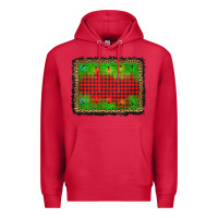 Cardinal christmas lights background Premium Hoodie - AdoDesignShop