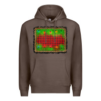 Coffee christmas lights background Premium Hoodie - AdoDesignShop