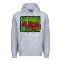 Heather Grey christmas lights background Premium Hoodie - AdoDesignShop