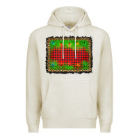 Oatmeal Heather christmas lights background Premium Hoodie - AdoDesignShop
