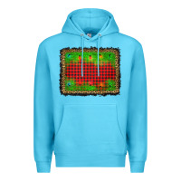 Ocean Blue christmas lights background Premium Hoodie - AdoDesignShop