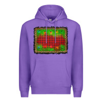 Purple christmas lights background Premium Hoodie - AdoDesignShop