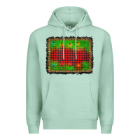 Seafoam christmas lights background Premium Hoodie - AdoDesignShop