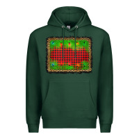 Sports Green christmas lights background Premium Hoodie - AdoDesignShop