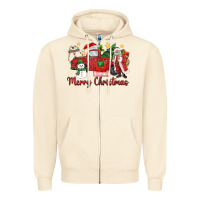 Sandshell merry christmas truck Zipper Hoodie - MaliasSmallBusiness