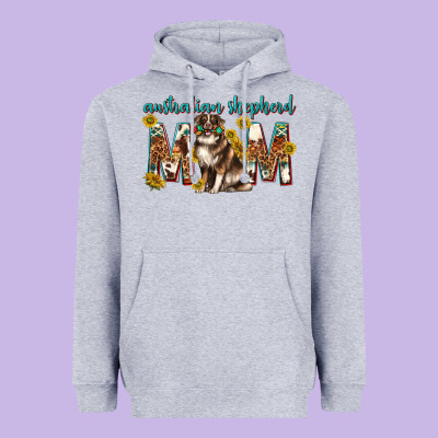 Western Australian Shepherd Mom Heavyweight Hoodie Designed By Texasbilliewilder